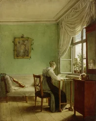 Mujer bordando, 1812